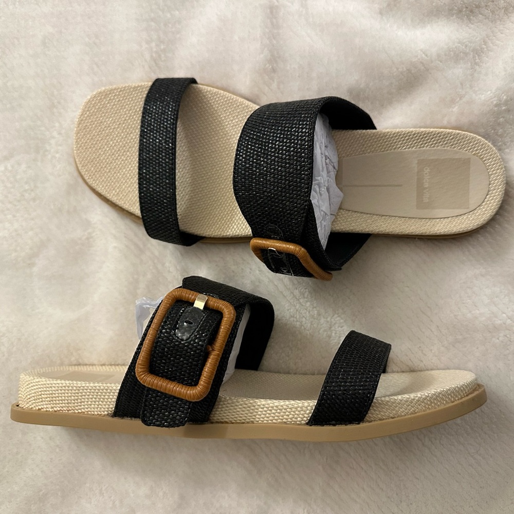 NWOT Dolce Vita Genzel Slide Sandal Black 8.5 - Picture 4 of 5